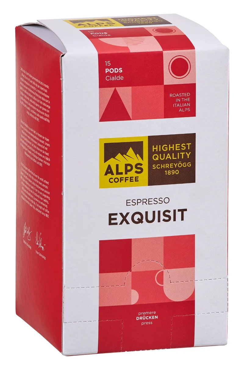 Alps Coffee Espresso Exquisit 15 Pads