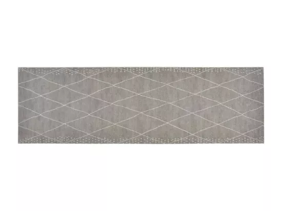 Tapis de cuisine lavable impression losange 60x180 cm velours
