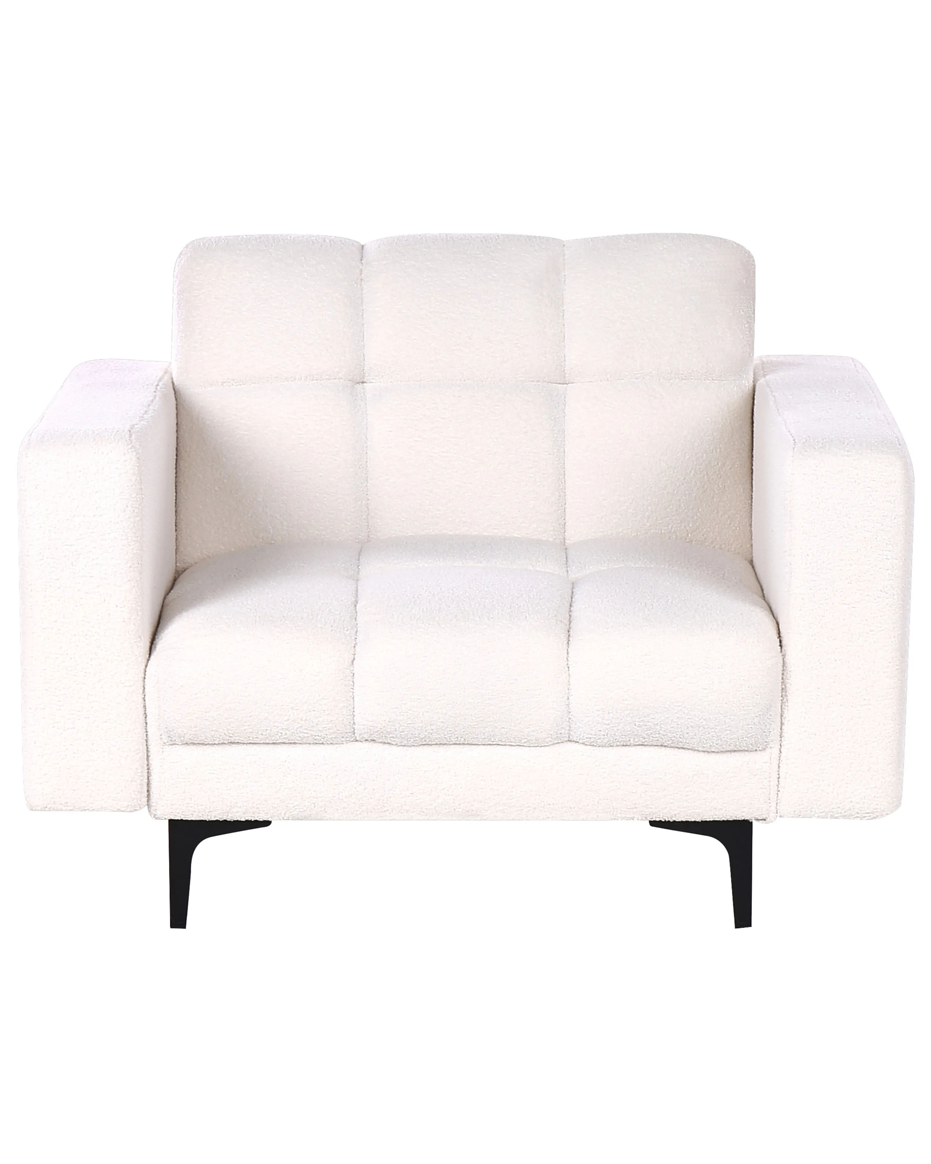 Fauteuil ALNES Bouclé Wit