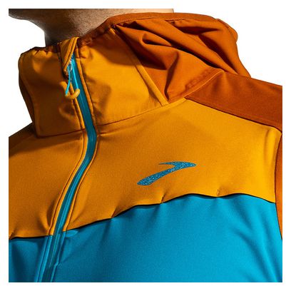 Veste Imperméable Brooks High Point Trail Waterproof Bleu Marron