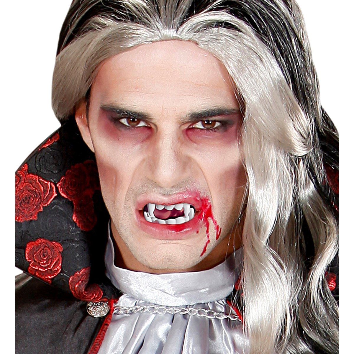 Halloween Nep Tanden Zwart Rood Vampier