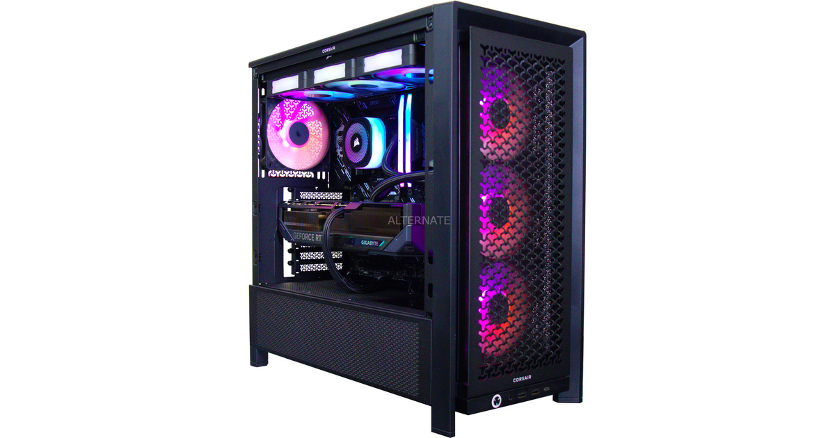 ALTERNATEThunderstorm Pro Core Ultra 7 – RTX 5070 Ti gaming pc  (Zwart | Core Ultra 7 265KF | RTX 5070 Ti | 32 GB | 2 TB SSD)