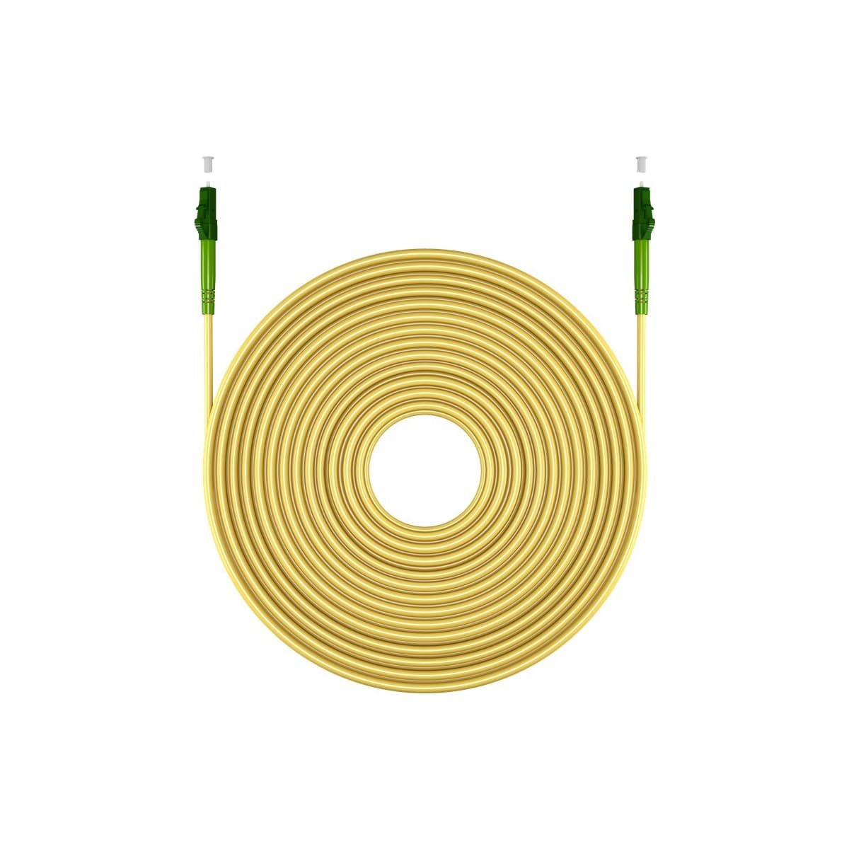 Fiberoptisk kabel (FTTH), Singlemode (OS2) Gul, Gul (Simplex), 5 m