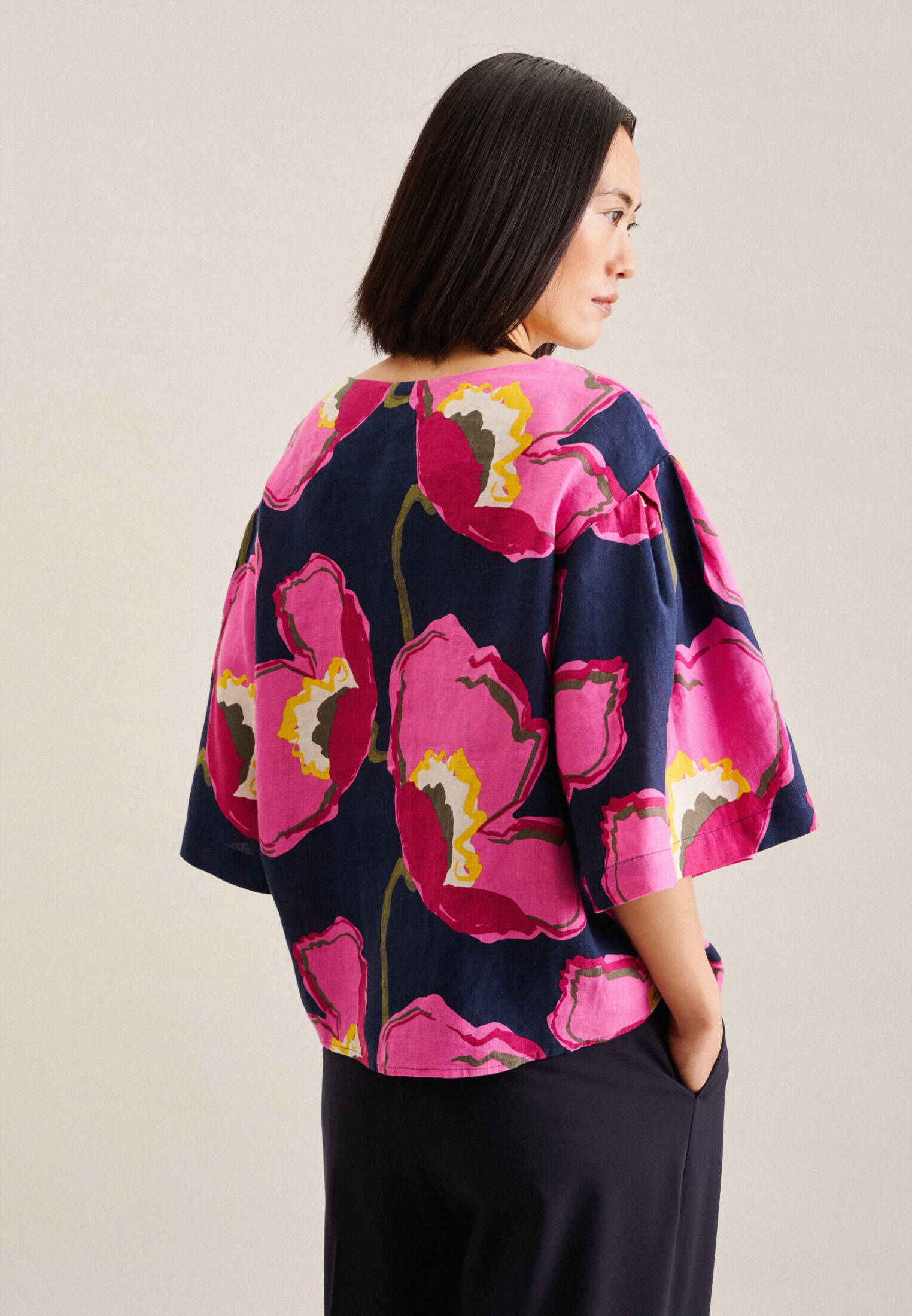 Seidensticker| Damen Shirt Schwarze Rose