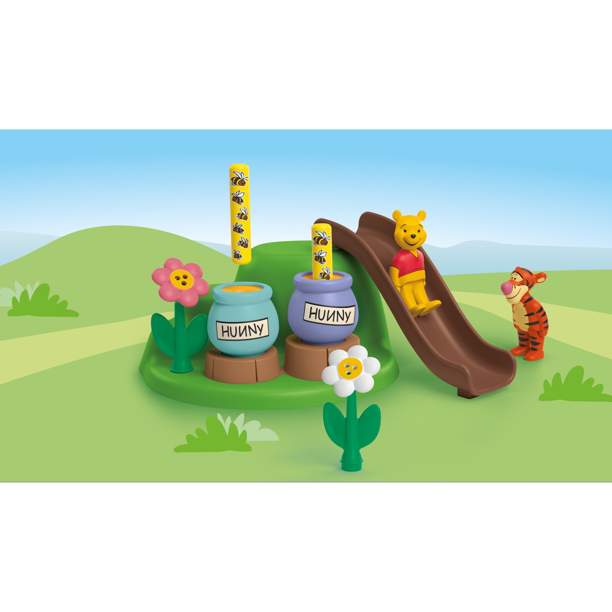 PLAYMOBIL Konstruktionsspielzeug Junior & Disney: Winnies & Tiggers Bienengarten