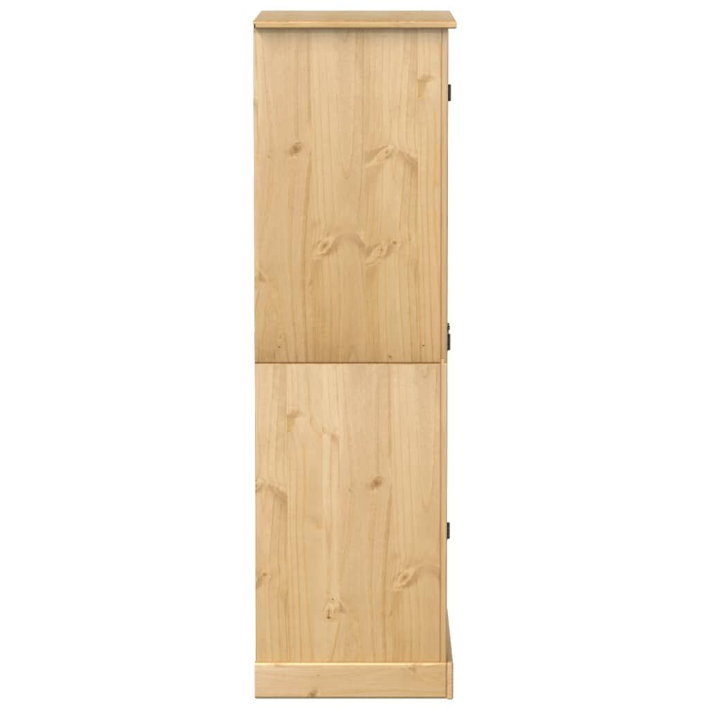 vidaXL Corona kledingkast, 76x50x170 cm, massief grenenhout