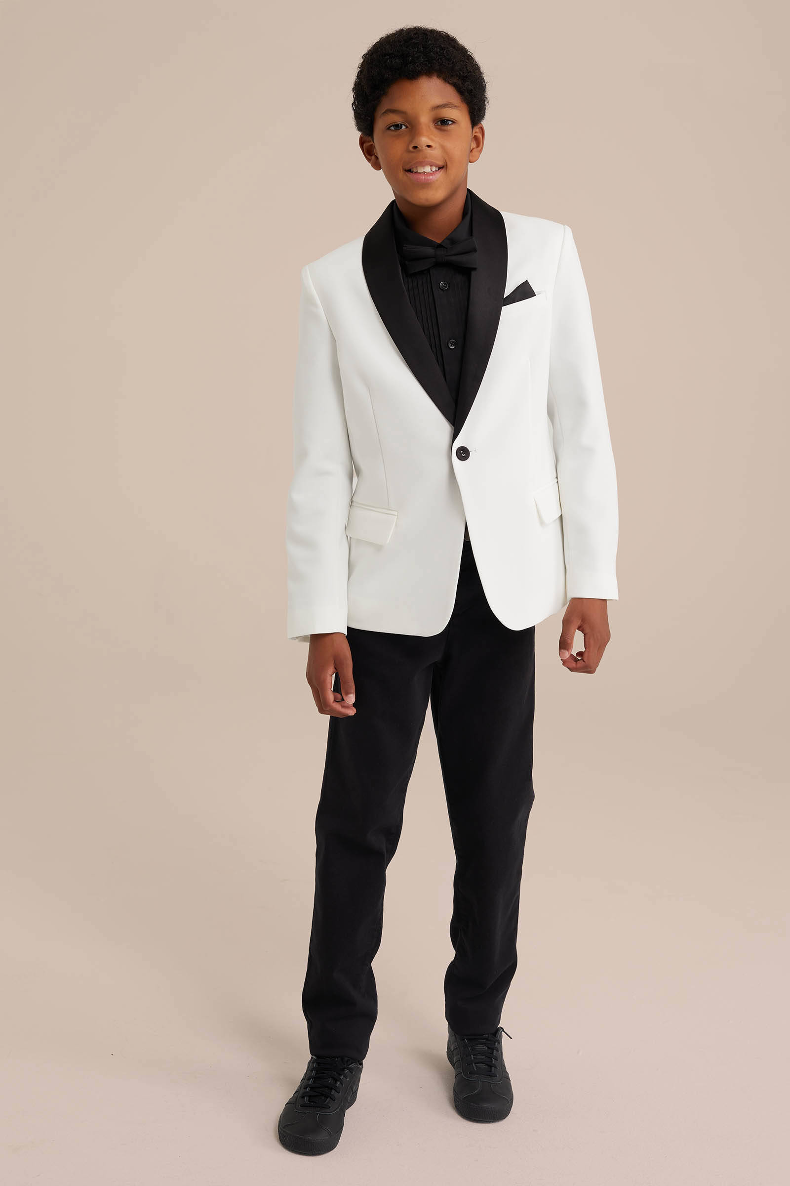 WE Fashion colbert wit/zwart