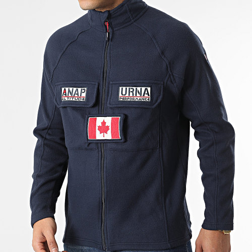 Veste Zippée Polaire Tantouana Bleu Marine