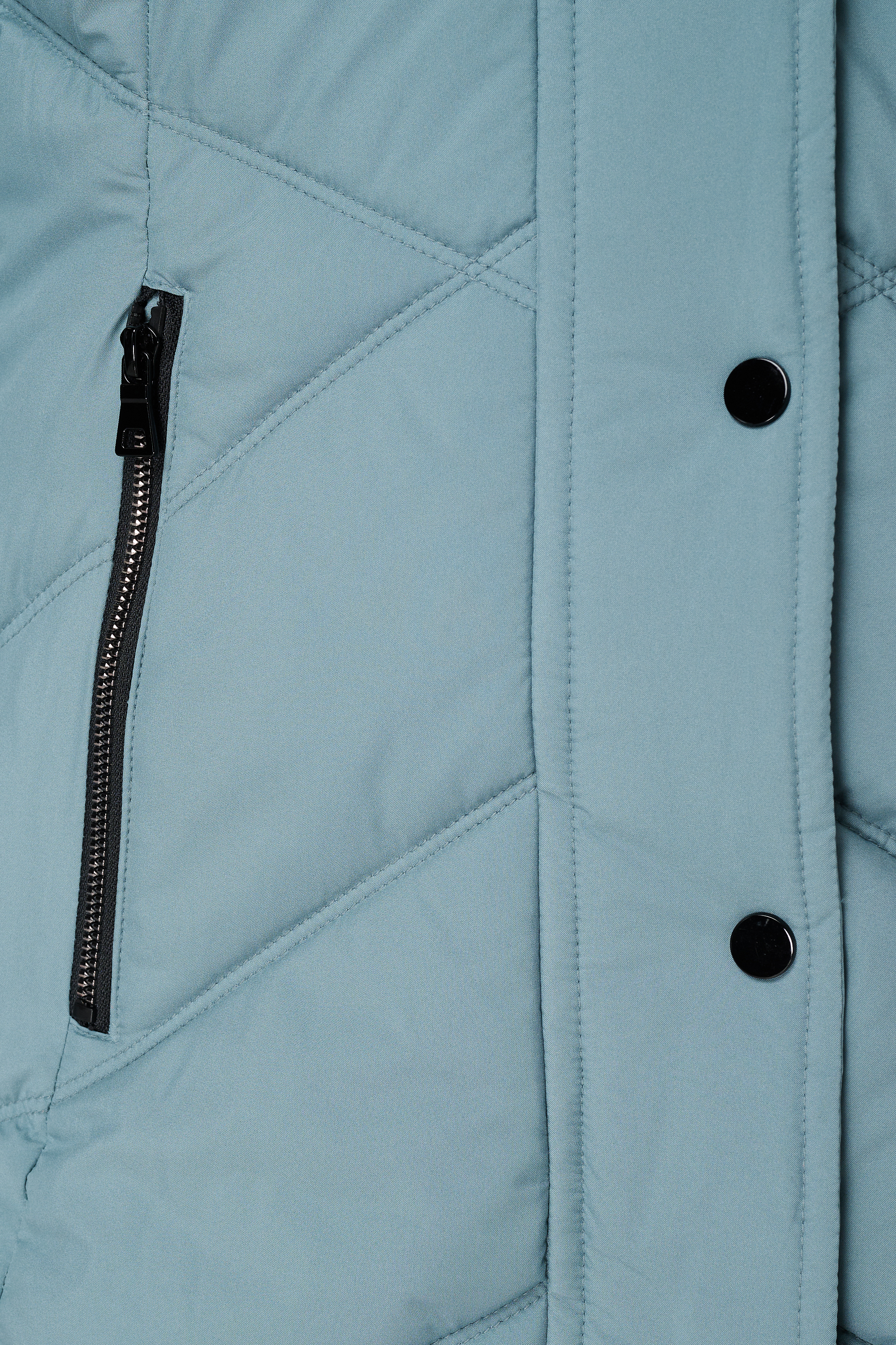 Gewatteerde jas met capuchon Hemels blauw