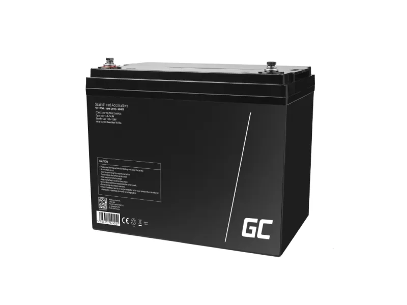 Green Cell - UPS-batteri - 1 x batteri - Sealed Lead Acid (SLA) - 75 Ah - sort