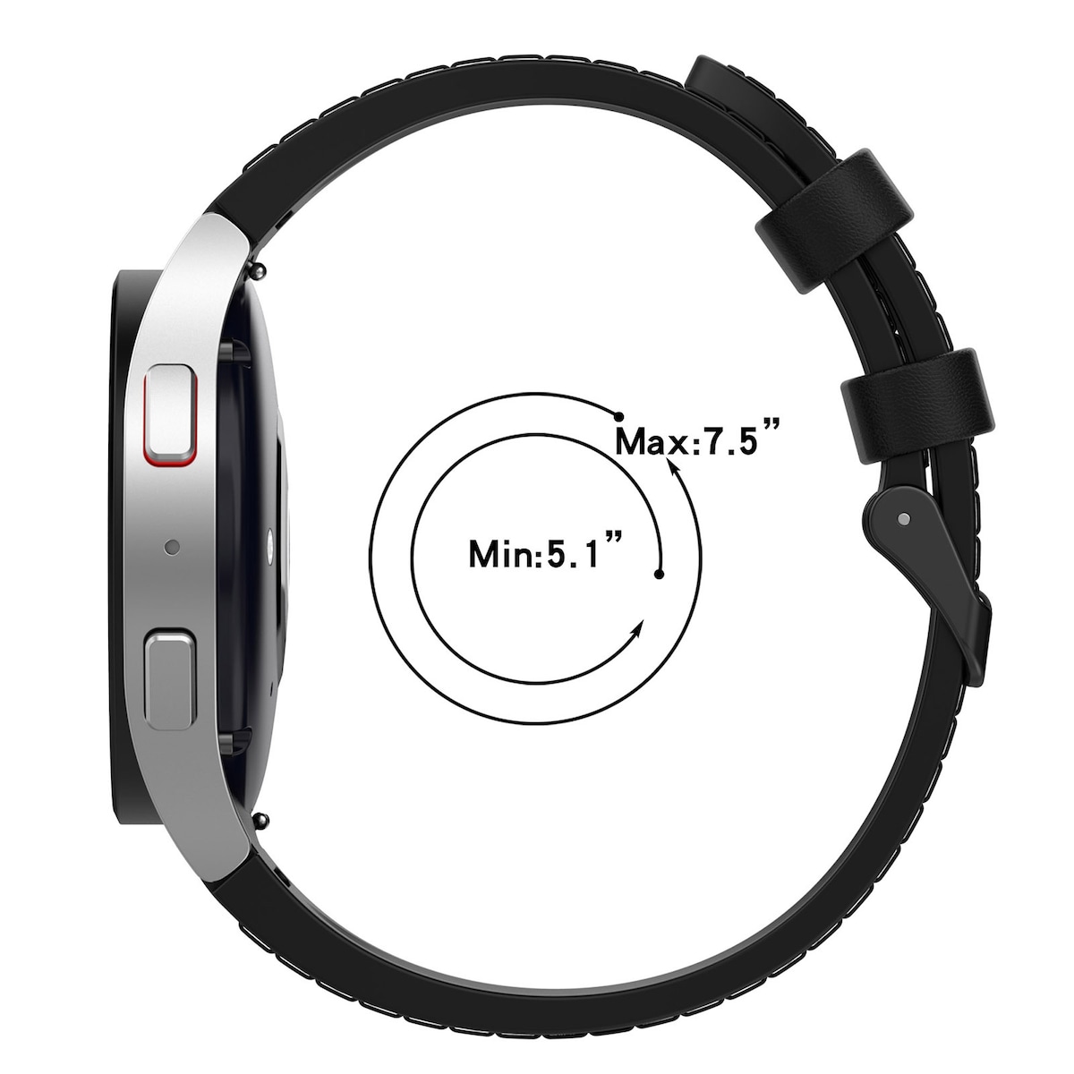Silikon ensfarget armbåndsurrem for Samsung Galaxy Watch Brun S