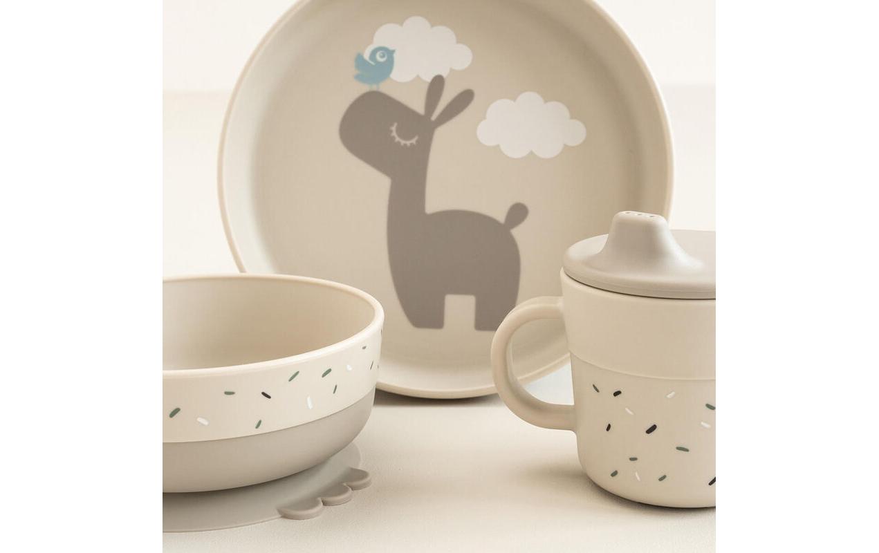 Kindergeschirrset Foodie Lalee SandGeschirr-Set mit Saugfuss