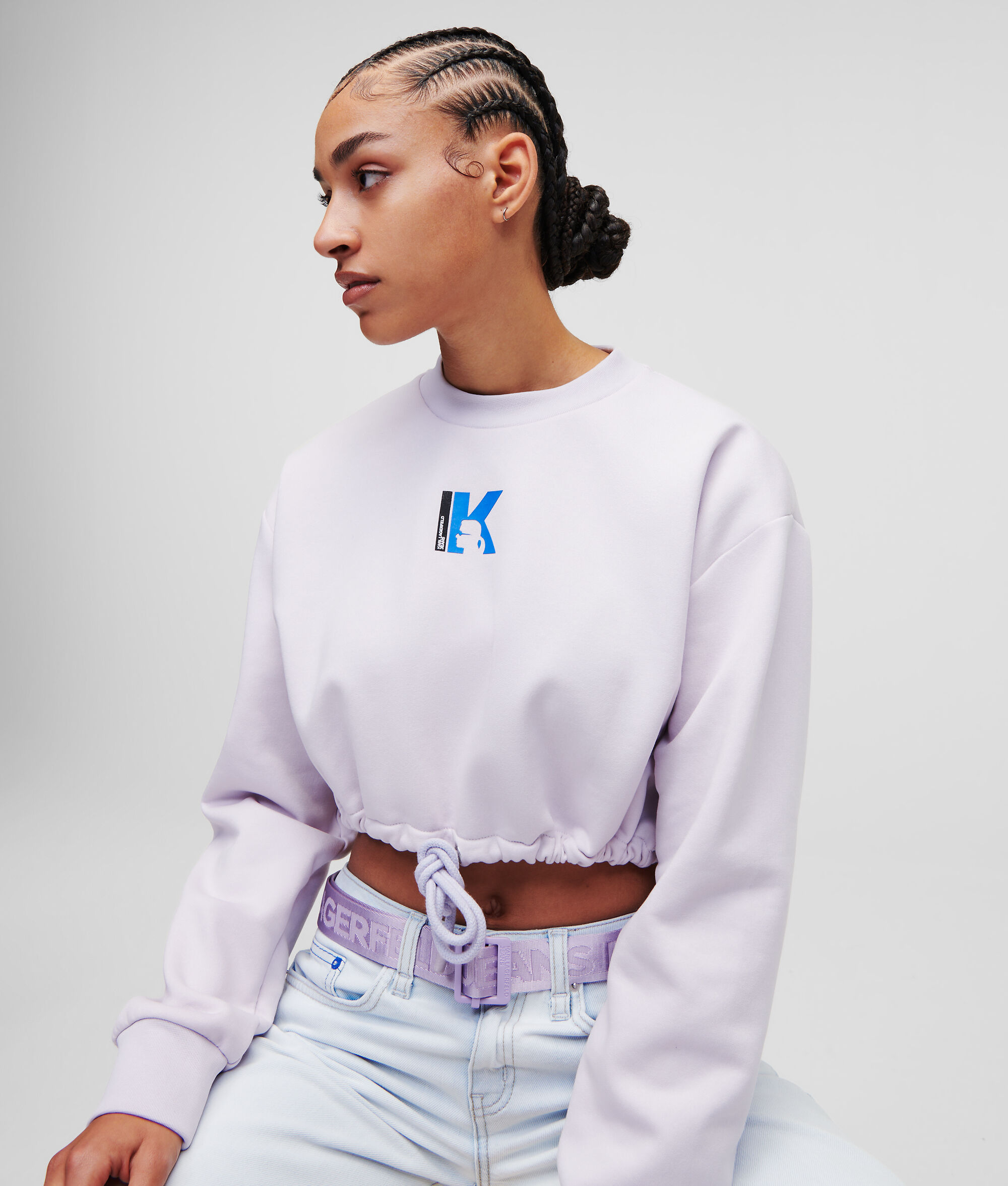 SWEAT CROPPED À BASE RESSERRABLE KLJ
