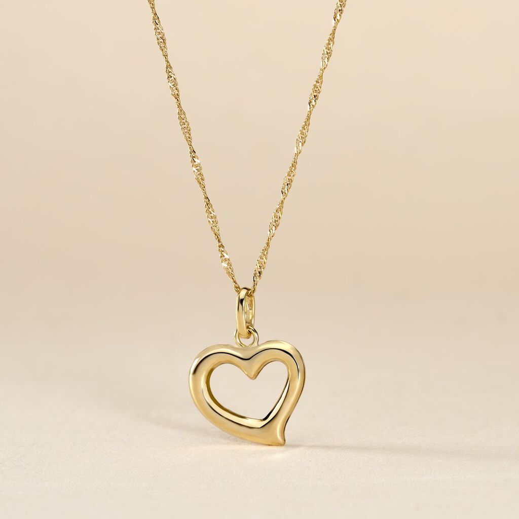 Pendentif Eudocie Coeur Bombe Or Jaune