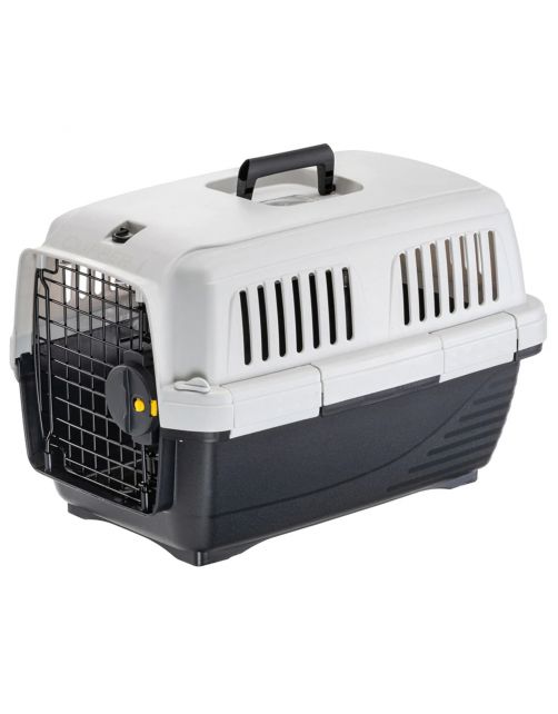 Ferplast Reismand Clipper 1 - Kattenvervoersbox - 50x33x32 cm Wit Zwart