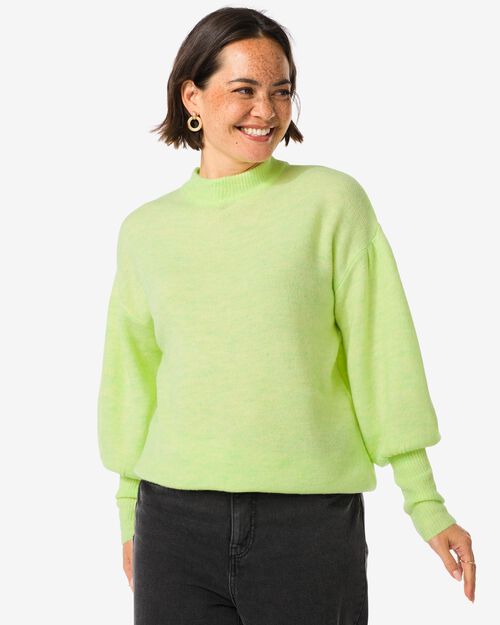 pull en maille fine Havana pour femmes  vert clair