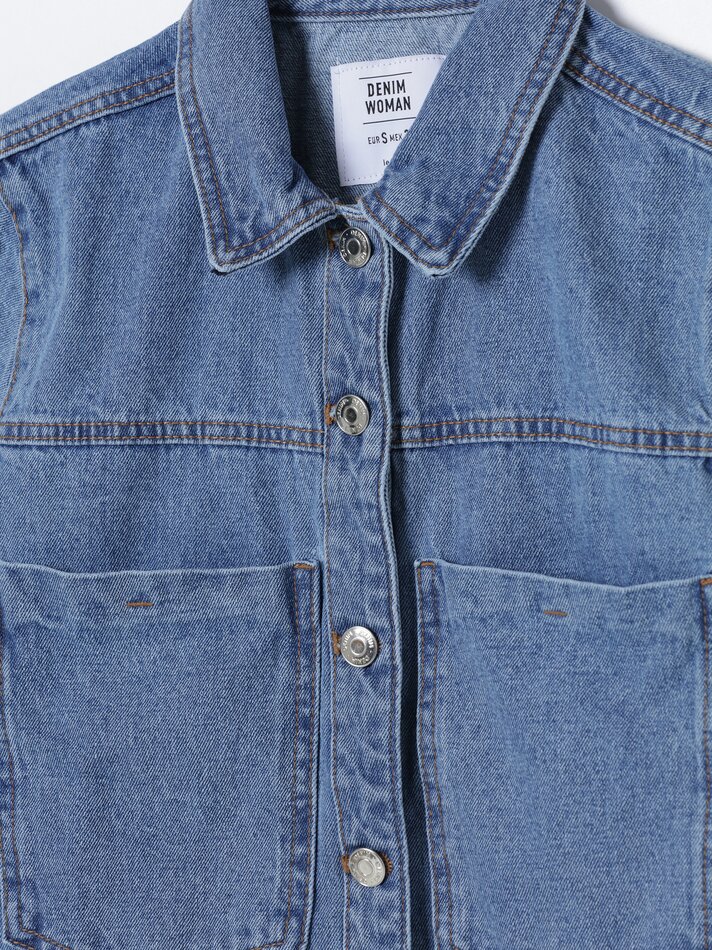 Jaqueta jeans - Azul