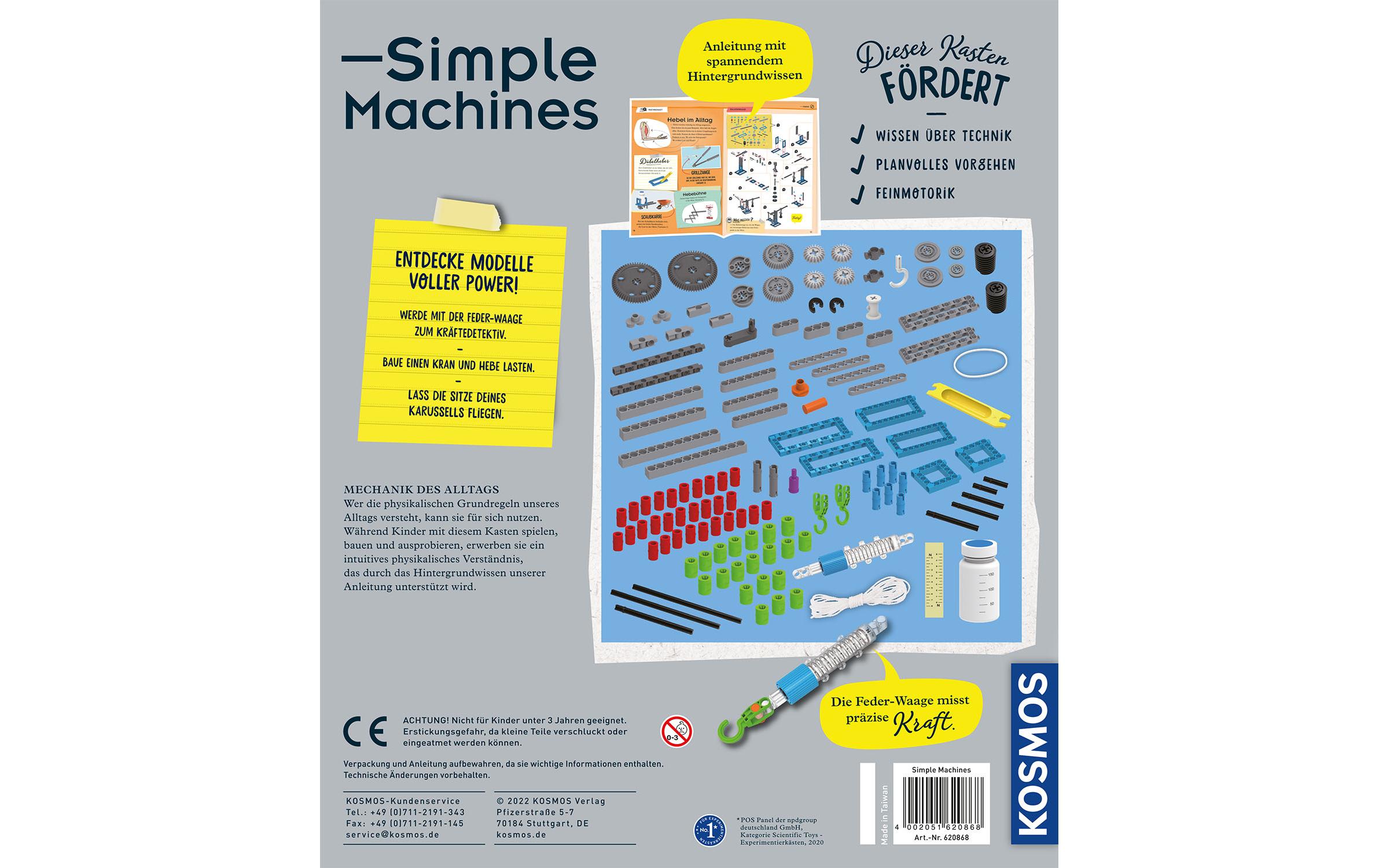 Experimentierkasten Simple MachinesMechanik-Bausatz für 24 Modelle