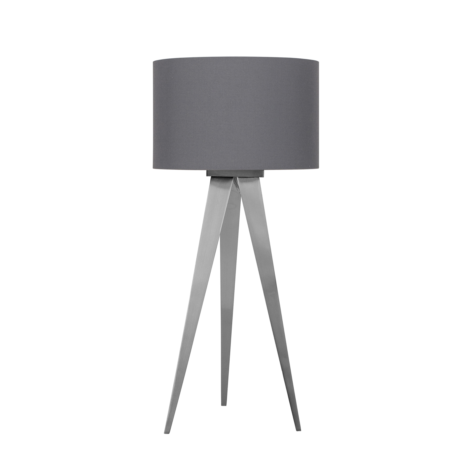 Hockerleuchte TRIPOD - grau-nickelfarben - 61,5 cm