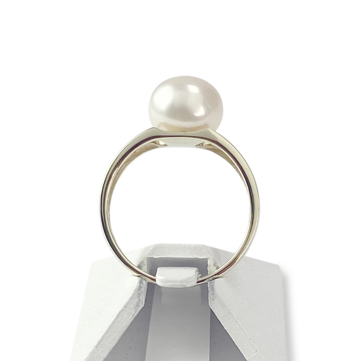 Bague d'occasion or 375 jaune perle de culture de Chine