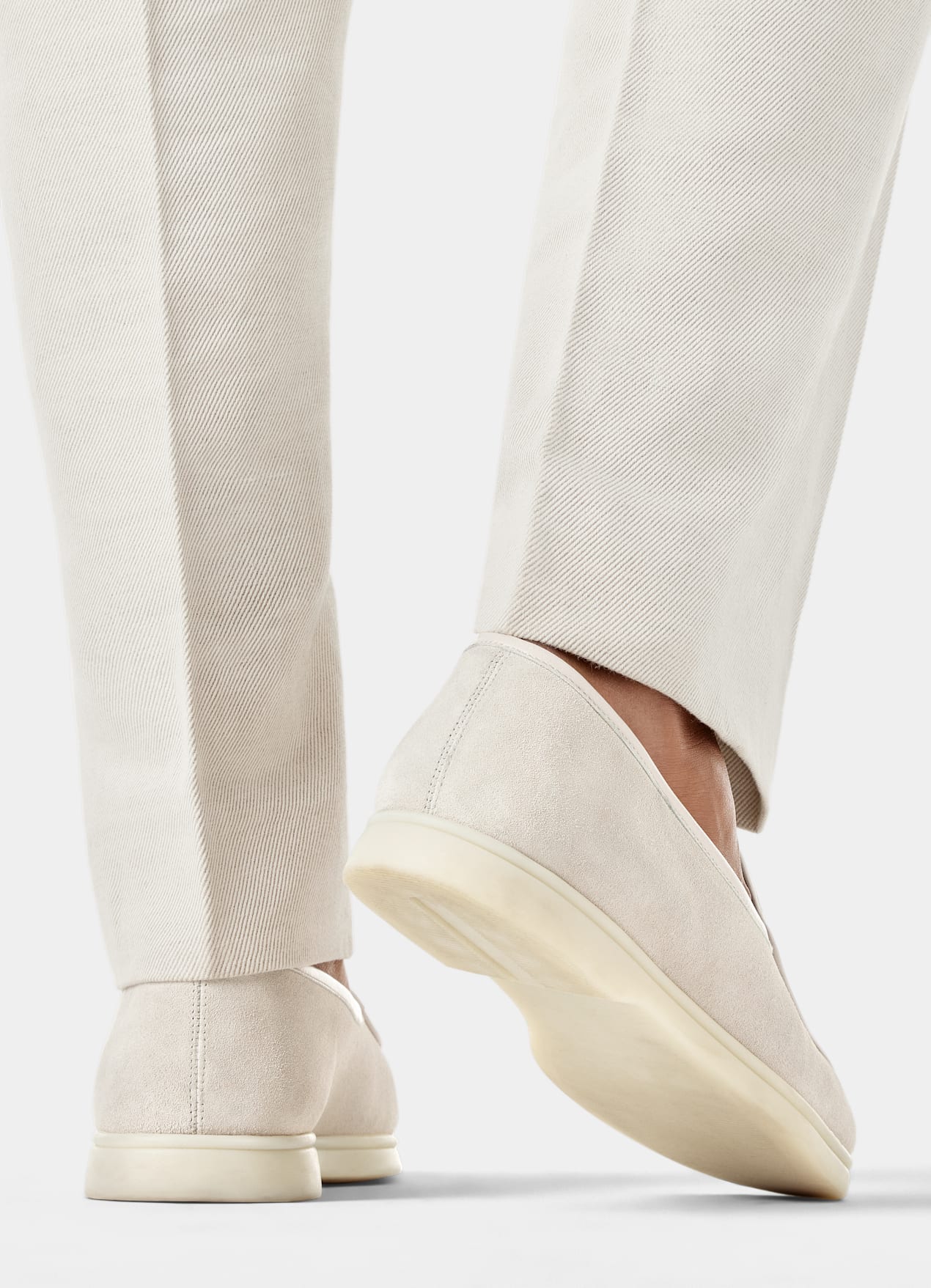 Mocassins taupe clair