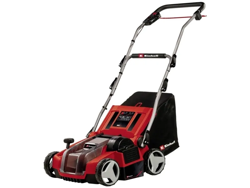 Einhell GE-SA 36/35 Li-Solo Power X-Change batteridrevet vertikalskærer, plænelufter uden batteri, uden oplader, med hurtigspænder, med klippehøjdejustering (3420685) - SOLO