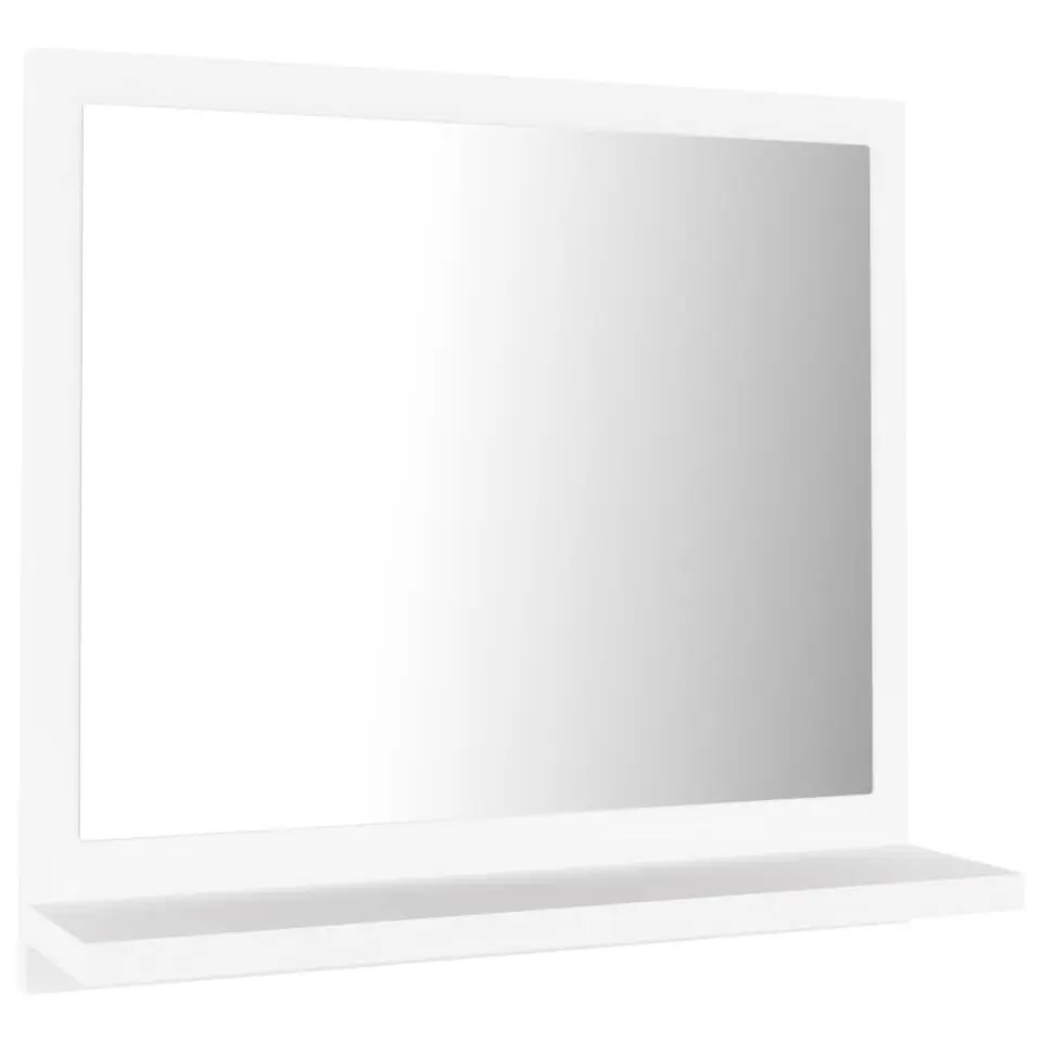 vidaXL - Spiegel - Wit - Bewerkt hout - 40 x 10.5 x 37 cm