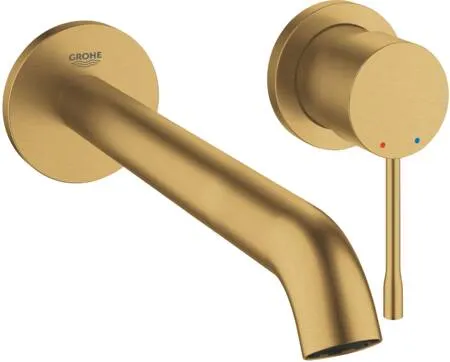Grohe Essence etgr udv hv 2h L - 2-huls håndvaskbatteri, Børstet Cool Sunrise L-Size 19967GN1