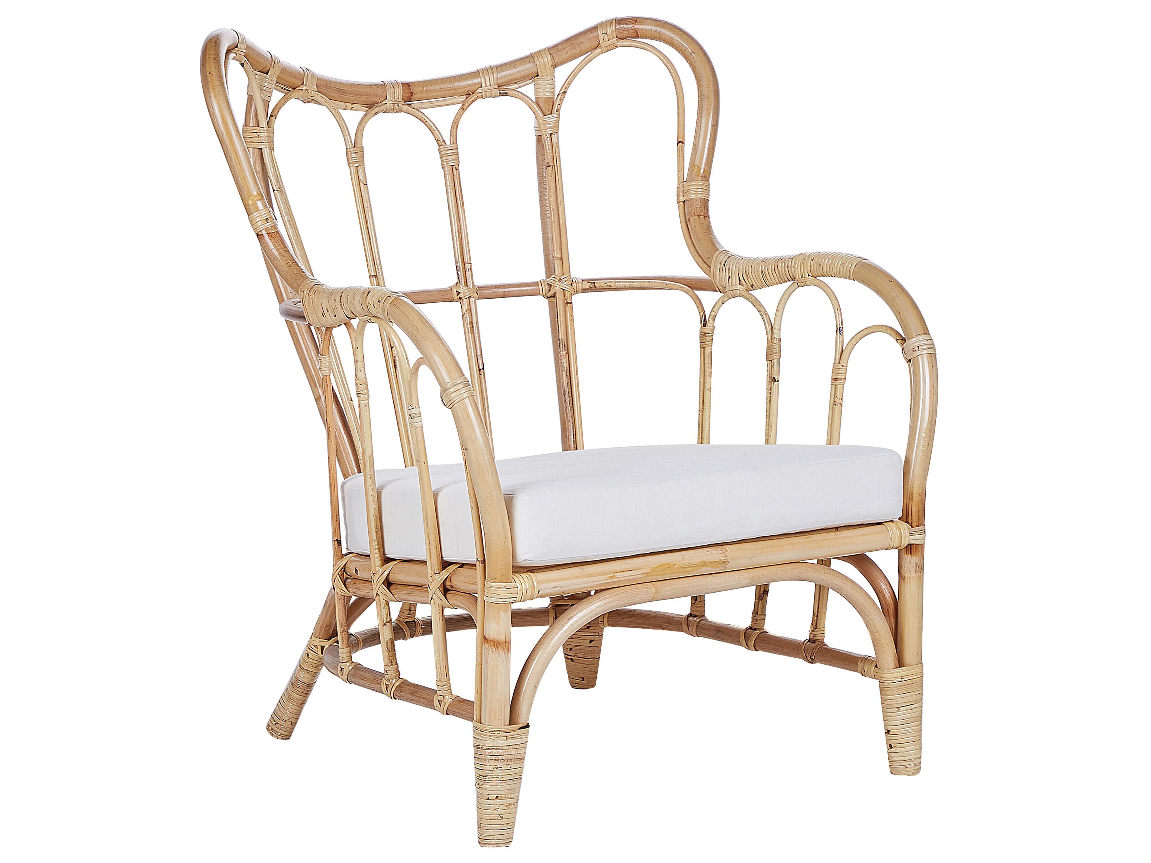 Loungeset met tafel 4-zits BRINDISI Rotan Natuurlijk