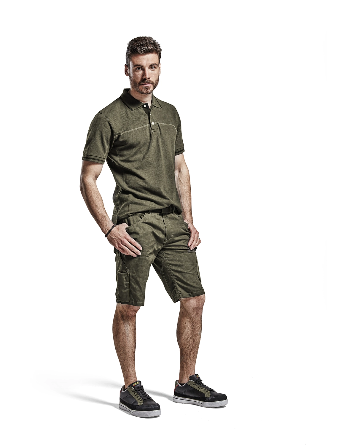 Blåkläder 3389 Poloshirt - groen/zwart - L
