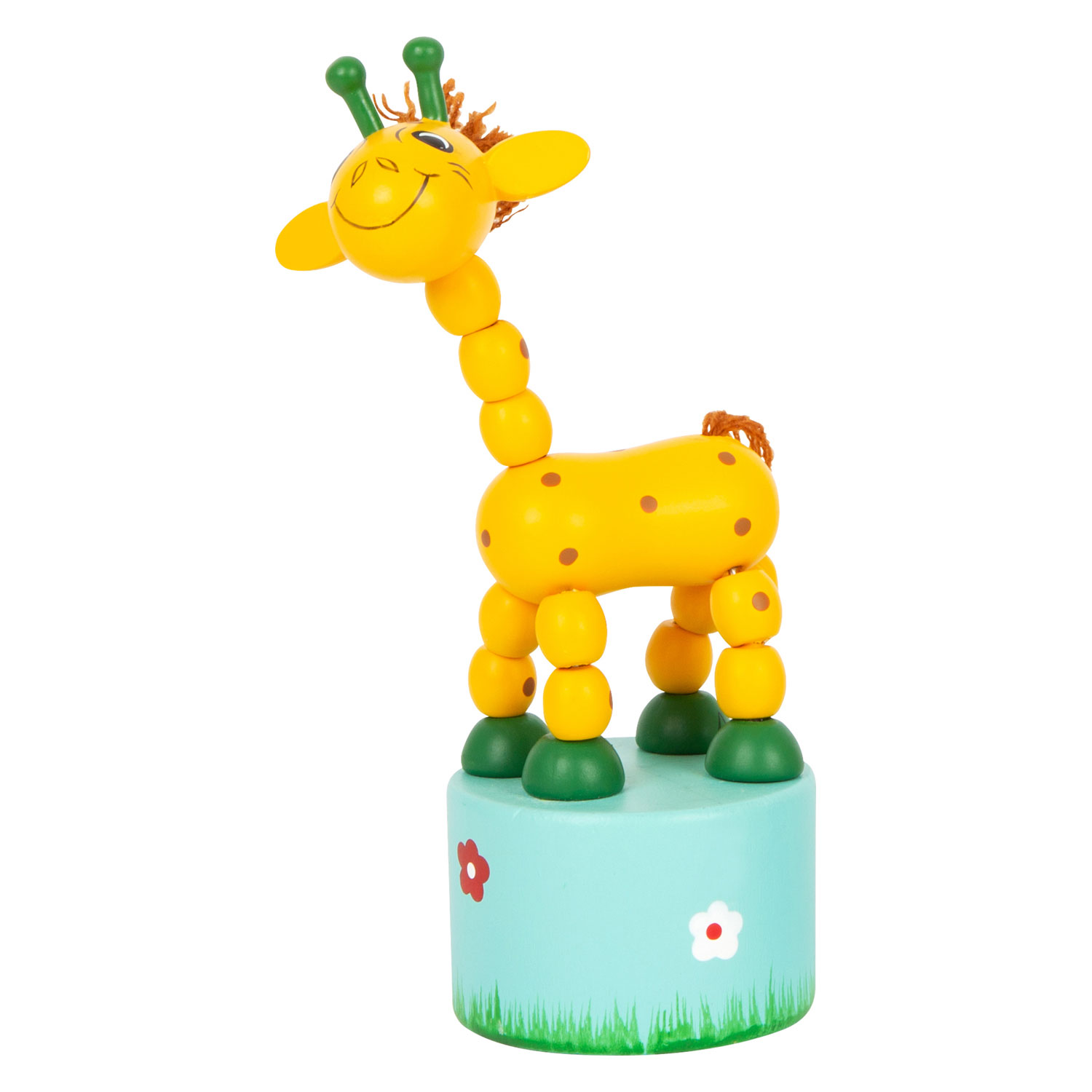 Small Foot - Houten Drukfiguur Wilde Dieren, Set van 6