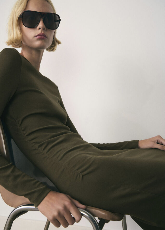 MANGO DRESS. -- BASILA Beige - khaki