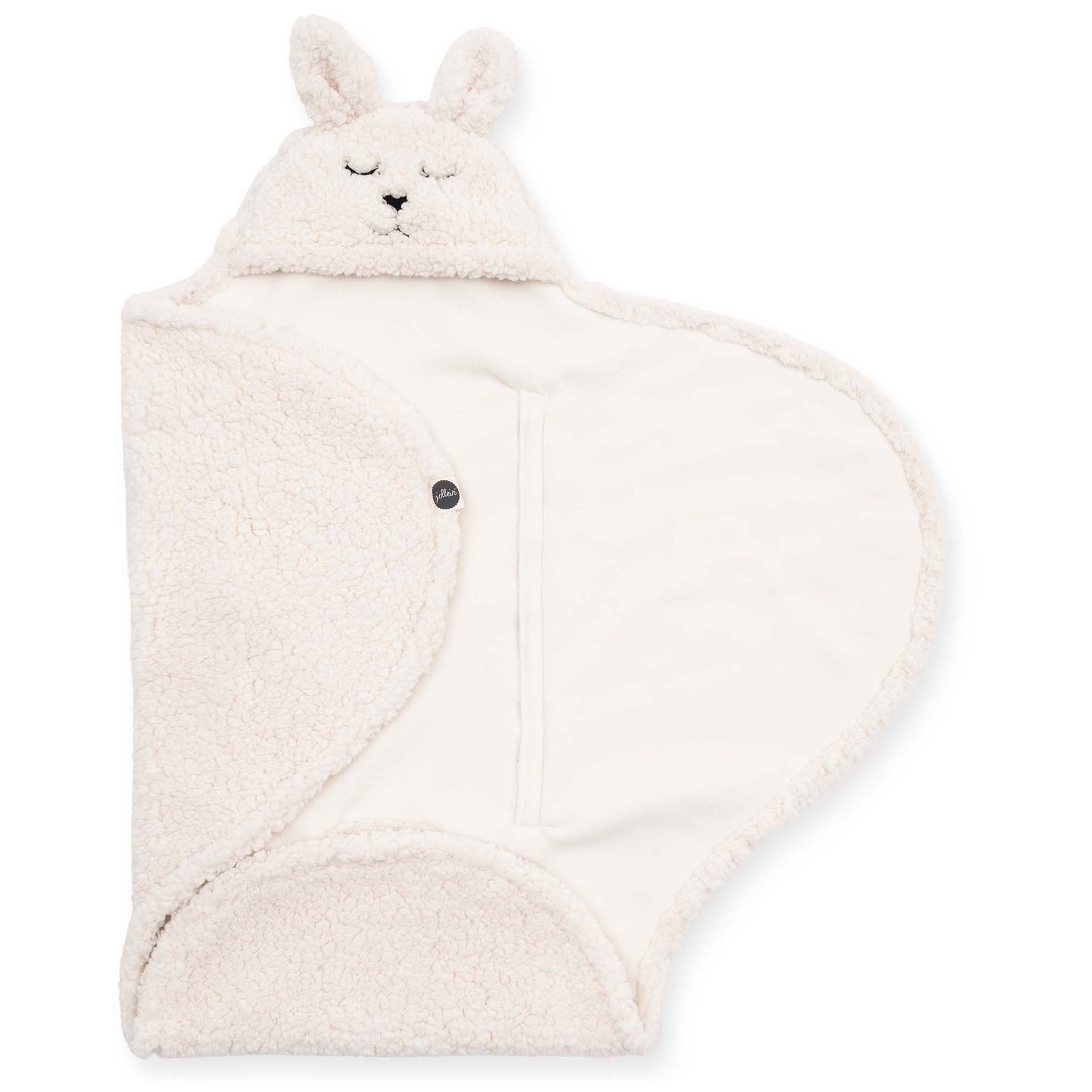 Jollein wikkeldeken Bunny wit - wikkeldekens & omslagdoeken - Prénatal