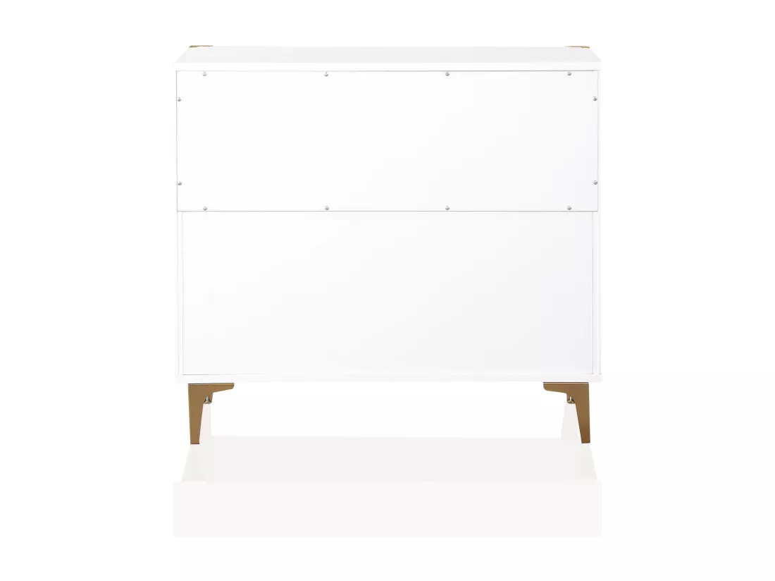 Karissa | Commode à 3 tiroirs en MDF blanc
