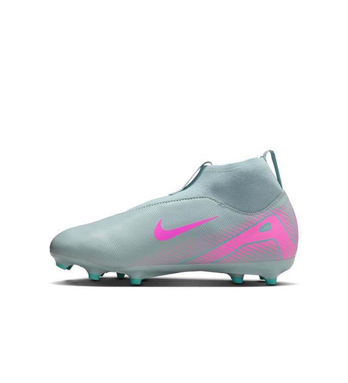 Nike JR ZOOM SUPERFLY 10 ACAD FGMG FQ8304-301 OCEAN-CUBE-PINK-BLAST