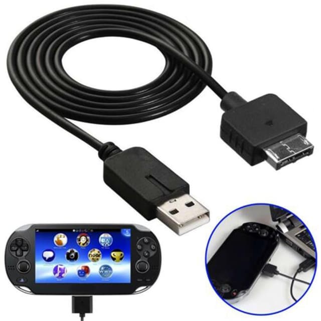 Sony PS Vita 1000 PSV1000 USB Data Sync Opladerkabel Opladningskabel Spiltilbehør