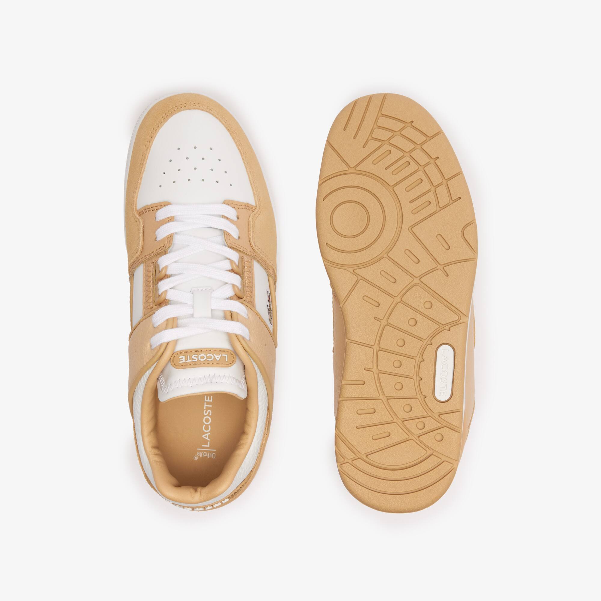 Sneakers Court Cage femme en cuir Sneakers - Marron - Lacoste - Femme