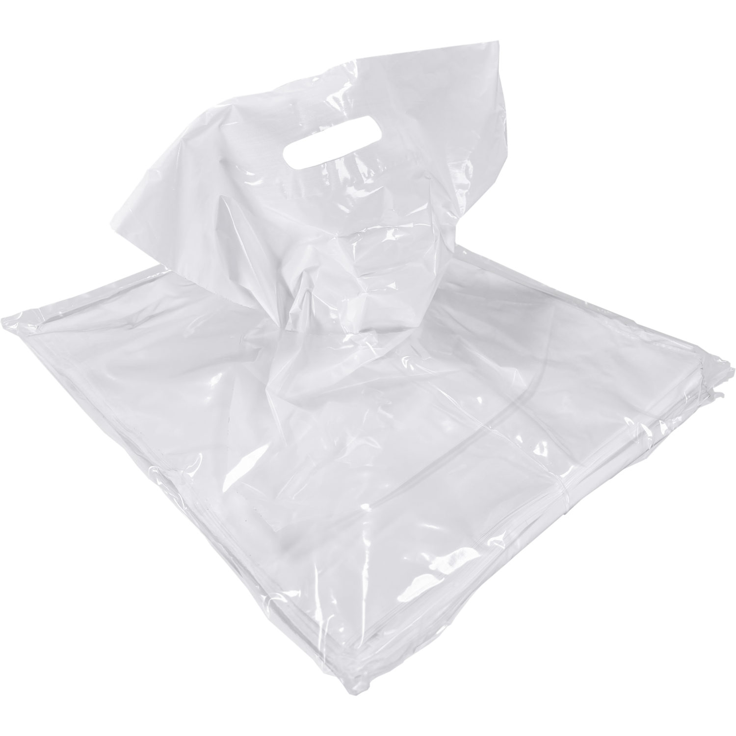Tas, LDPE, dKT, 37x44cm, draagtas, wit