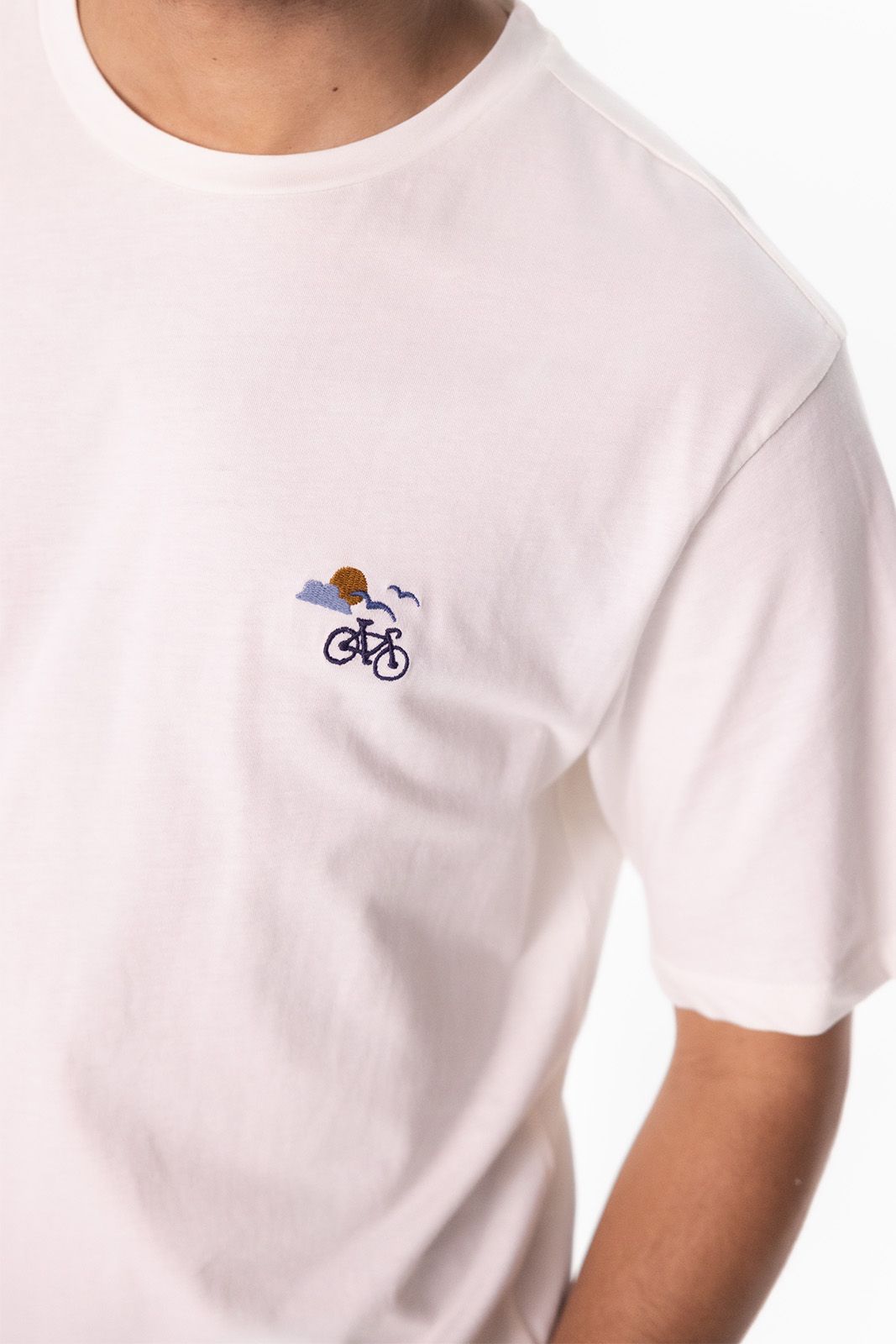 Wit T-shirt met artwork