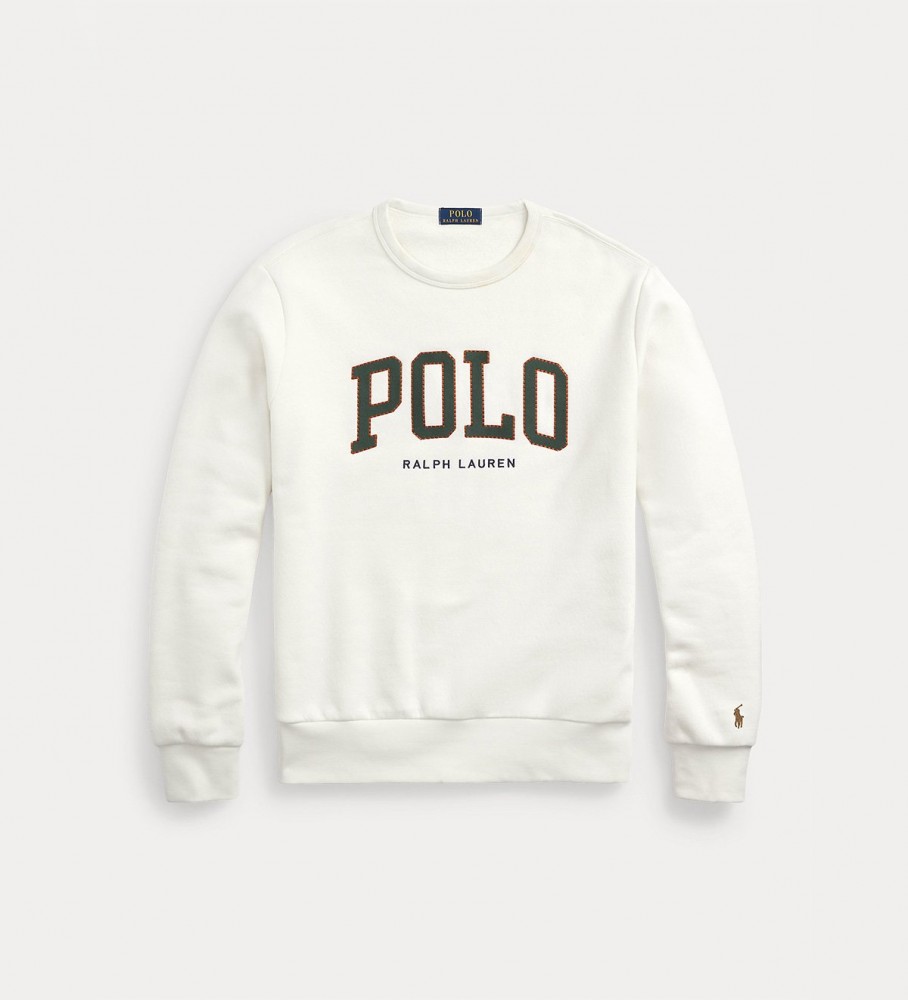 Moletom Ralph Lauren branco com logo