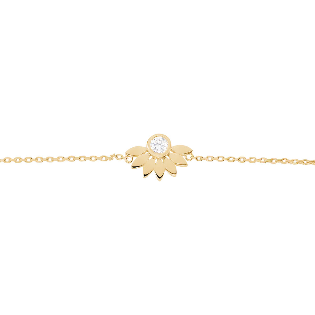 Bracelet Varia Plaqué Or Jaune Oxyde De Zirconium