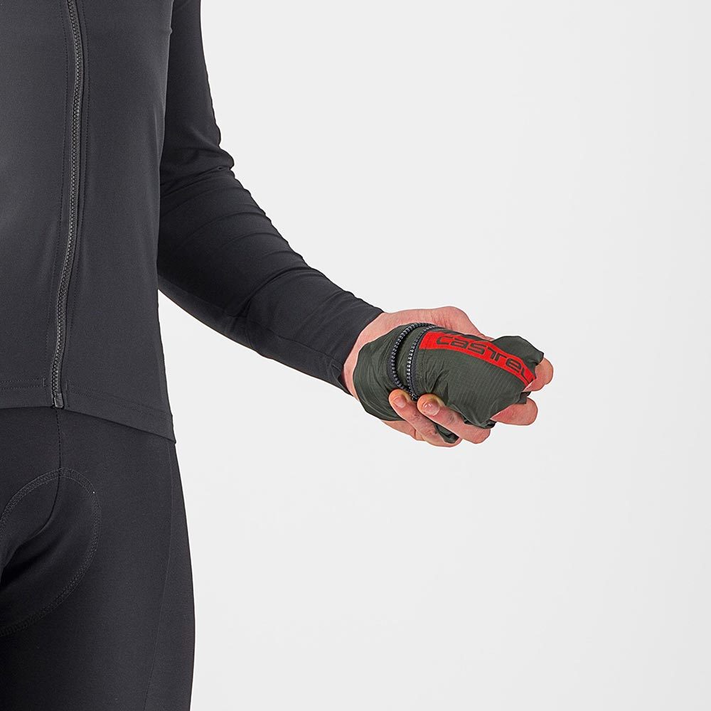 Castelli Squadra Stretch Fietsjack Groen/Donkergrijs Heren