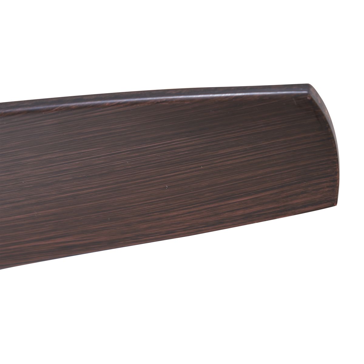 Plafondventilator zwart met hout print 132cm incl. LED dimbaar met afstandsbediening - Joly