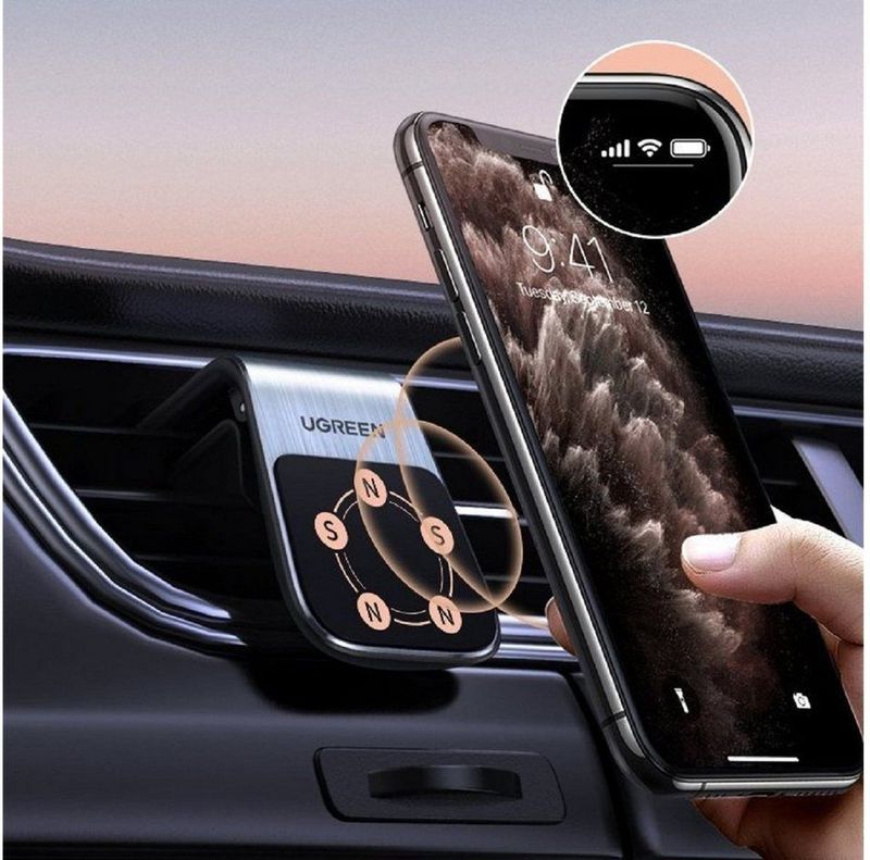 Ugreen - LP290 - Autohouder - Zilver - Compatibel met Telefoons