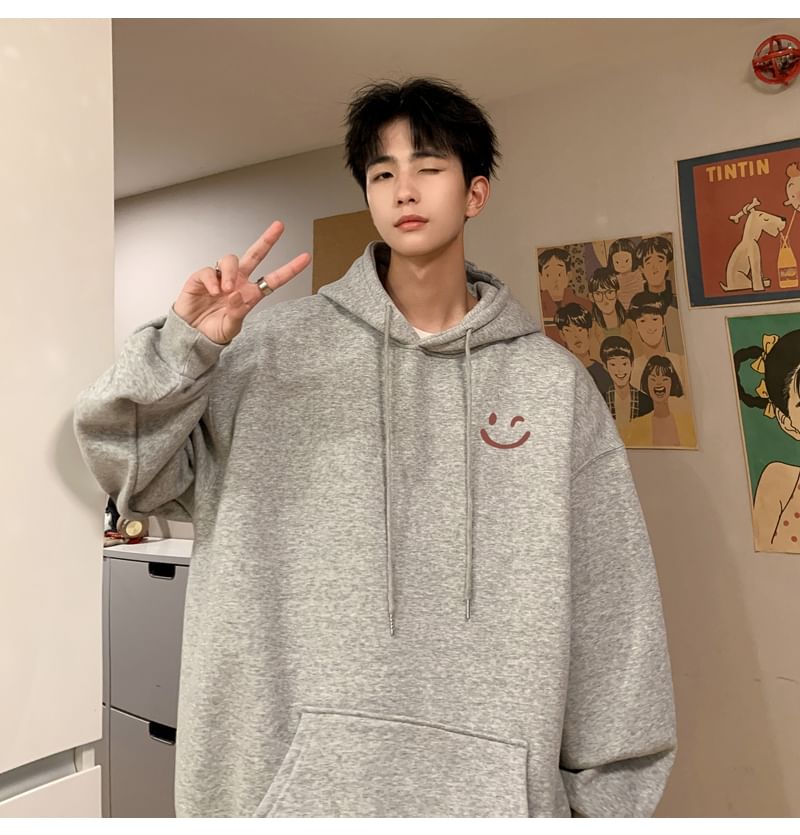 Bay Go Mall - Hoodie met smileygezichtprint