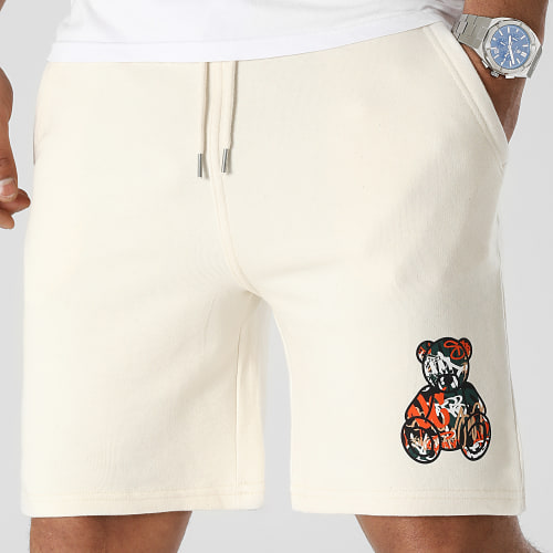 Short Jogging Essentials Art Series Orange Beige Chiné