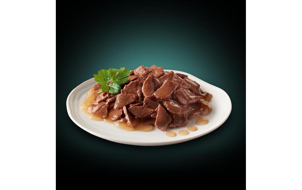 Nassfutter Sauce mit Rind, Huhn und Lamm, 6 x 50gAlleinfuttermittel für ausgewachsene Katzen