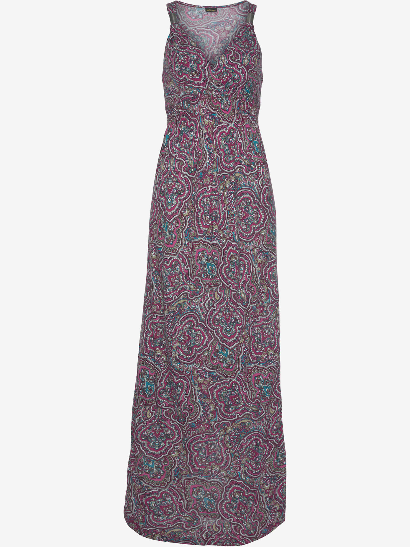Robe longue séduisante encolure réglable
