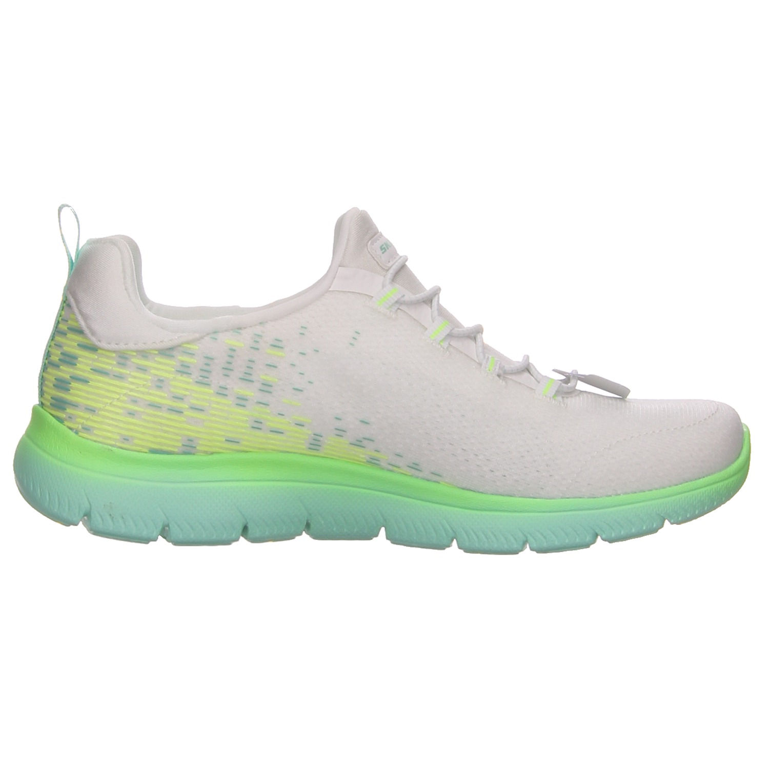 Skechers Sneaker weiß/grün weiss/weiss kombi