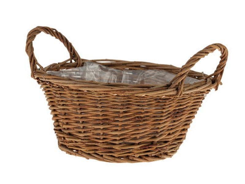 Opiflor Weidenkorb James, 25 cm Braun Natürliches Pflanzengefäss